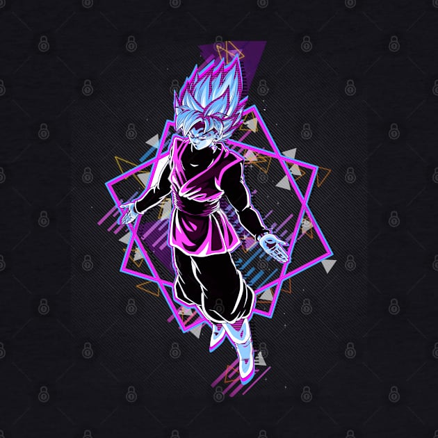 Dragon Ball Super : Black Goku "SuperSaiyan" 80's retro classic style - awsome gift for Dragon Ball lover & fans by EhsanStore